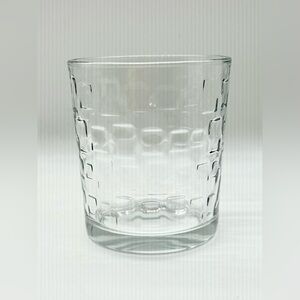 Set of 4 Gibson Home Great Foundations 13 oz Embossed Glasses Drinkware Barware